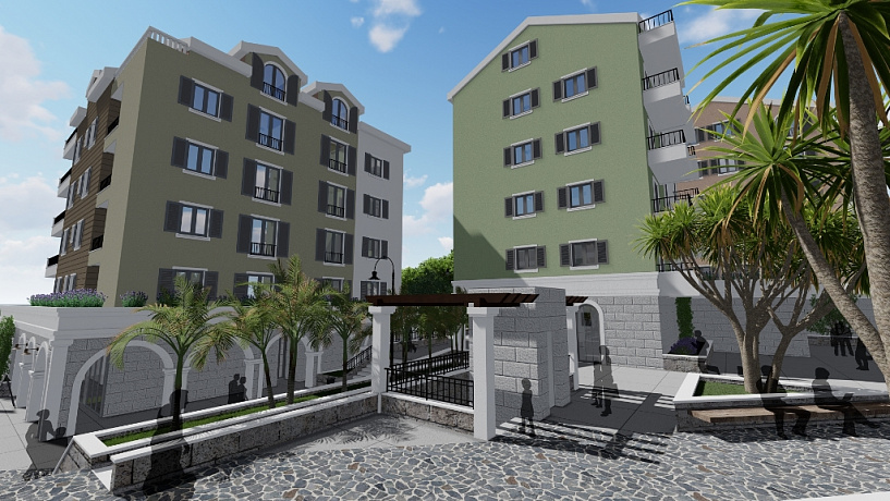 Квартиры в новом комплексе в Тивате